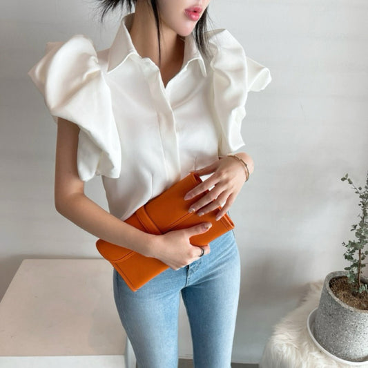 Korean-style Loose Short Blouse For Women