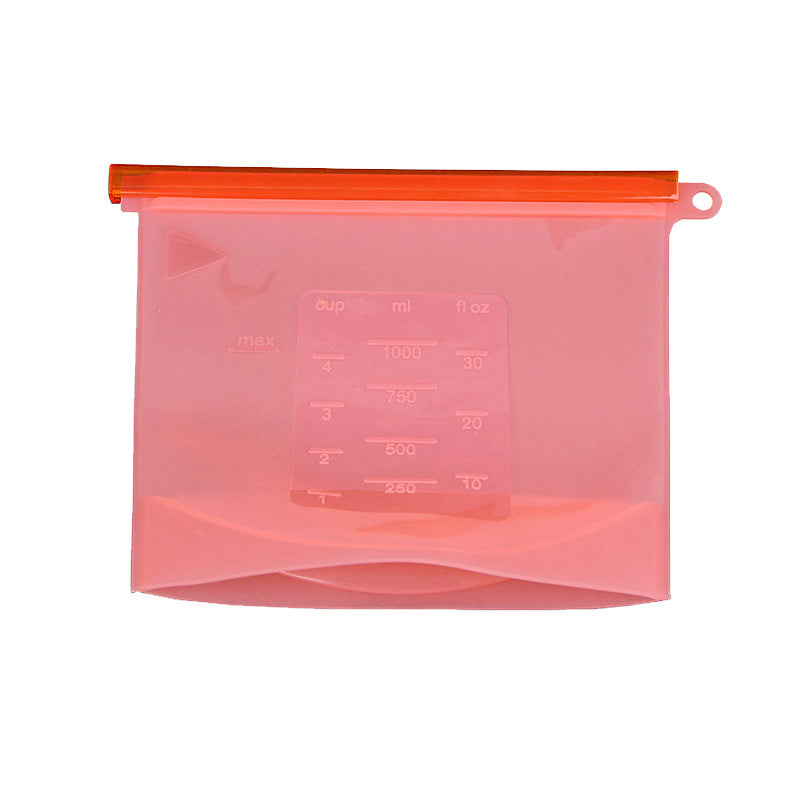 Silicone Fresh-Keeping Bags Food-Grade Sealed Bags Household Container Kitchen Food Storage Bags