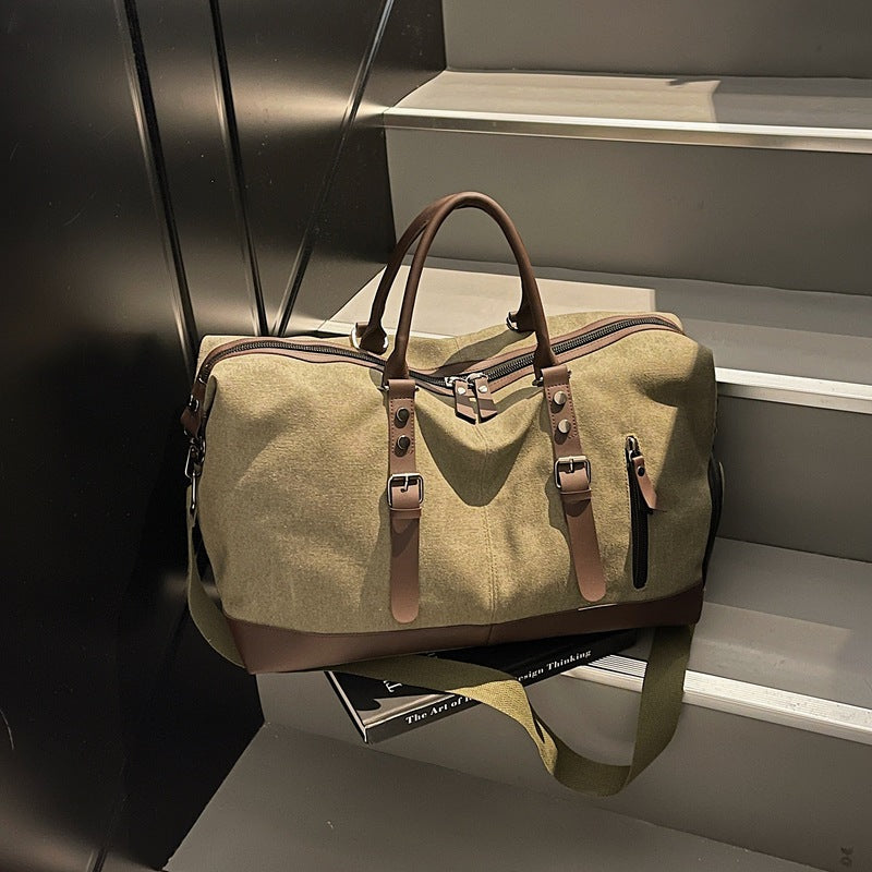 Outdoor Dry Wet Separation Canvas Fitness Travel Bag