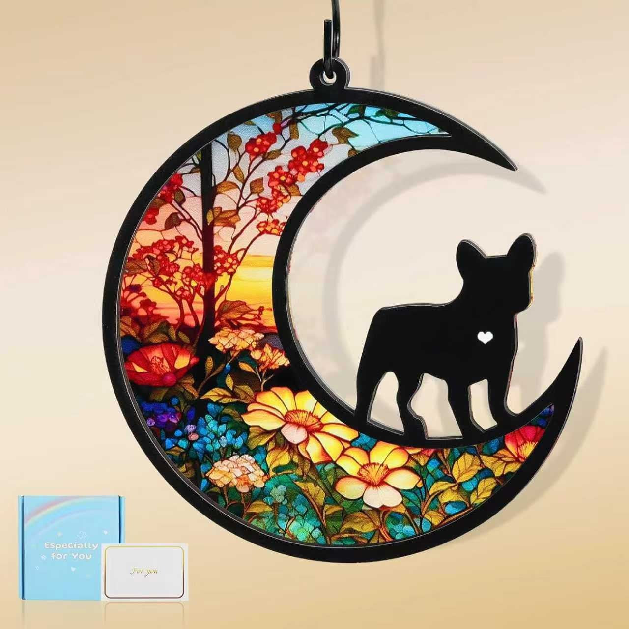 Colorful Acrylic Hanging Ornament As A Memorial Sympathy Gift For Catcher Pets