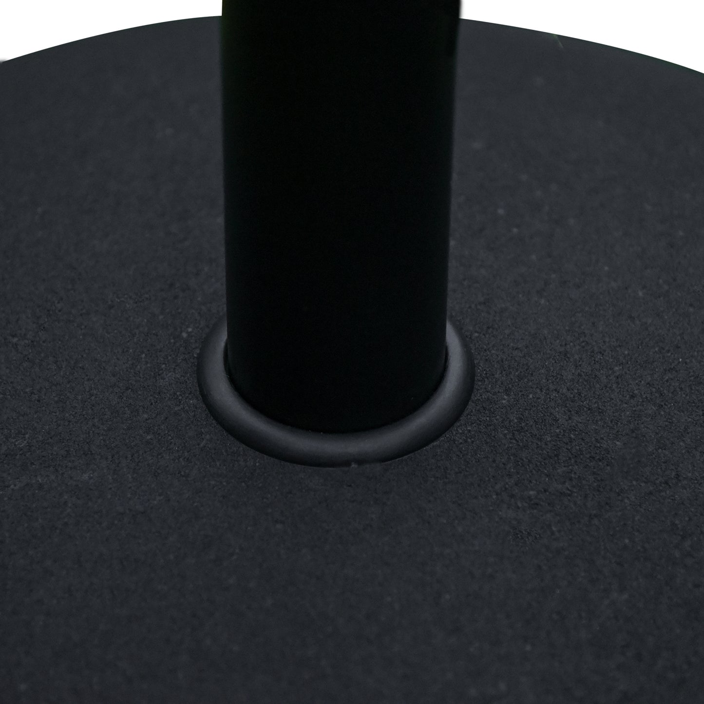 20" 55 lbs Round Cement Umbrella Base Stand Market Parasol Holder with Tightening Knob & Easy Setup, for Φ1.3", Φ1.5", Φ1.9" Pole, for Lawn, Deck, Backyard, Garden, Black