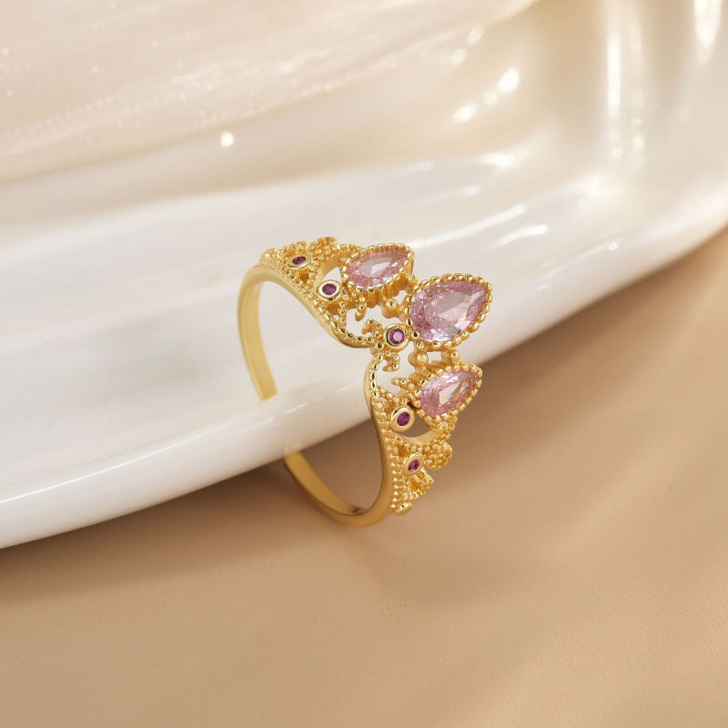 Sunshine Love Crown Light-Luxury Fashion Ring