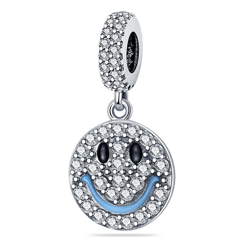 Beaded Bracelet Pendant Zircon Blue Eye Beads Accessories