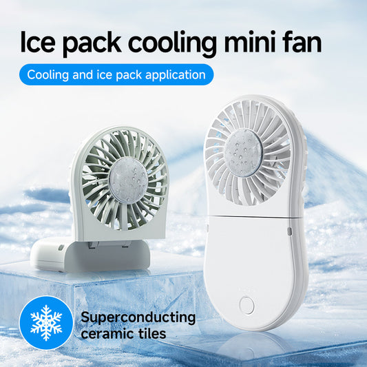 Portable Outdoor Cooling Fan With Ice Pack