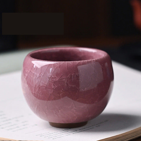 Ice Flower Dragon Egg Tea Bowl Always-standing Cup Anti-scald Ceramic Cooling Cup