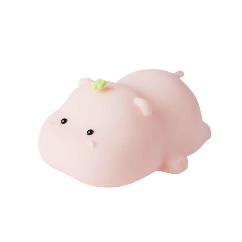 Creative Hippo Silicone Bedroom Decor Eye Care Sleep Night Light