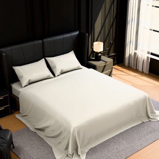 Bedding Queen Bed Sheets Set - 4 Piece Bedding - Brushed Microfiber - Shrinkage And Fade Resistant - Easy Care -Queen, White