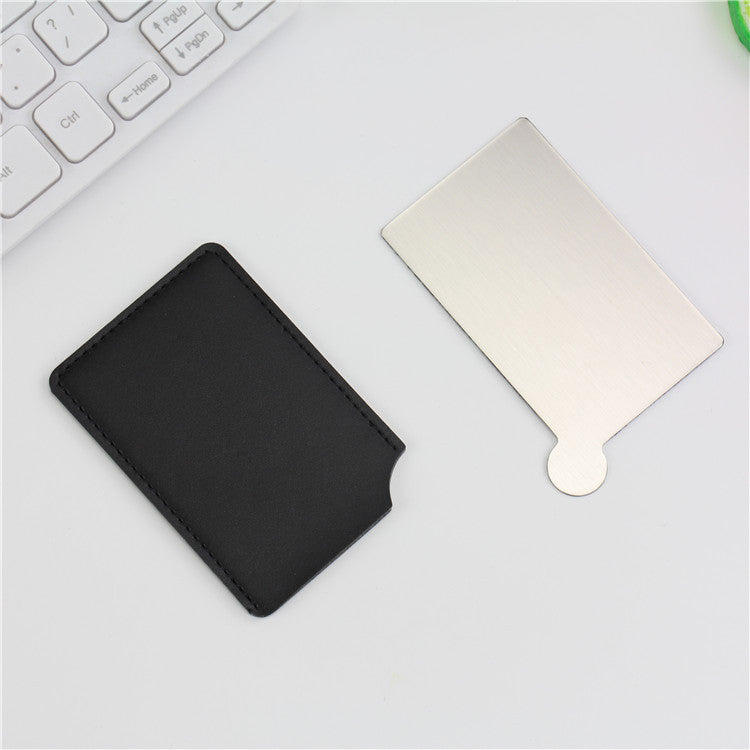 Stainless Steel Mirror Makeup Card Mirror Gift Portable Mirror