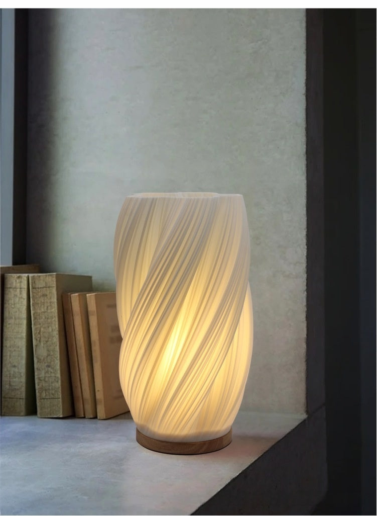 Charging Desk Lamp, Nordic-style Bedside Ambient Night Light