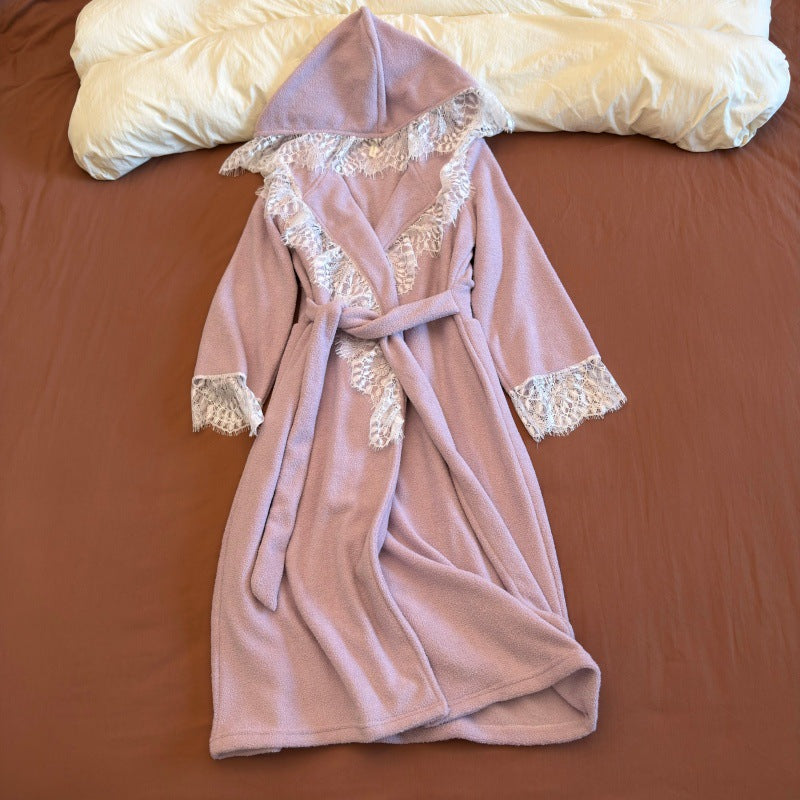 Long High-end Womens Robe For Beauty Salons