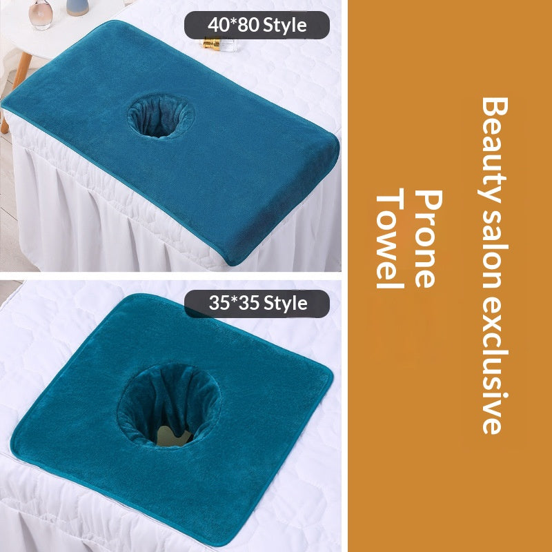 Beauty Salon Hole-Punched Lying-Down Towel For Massage