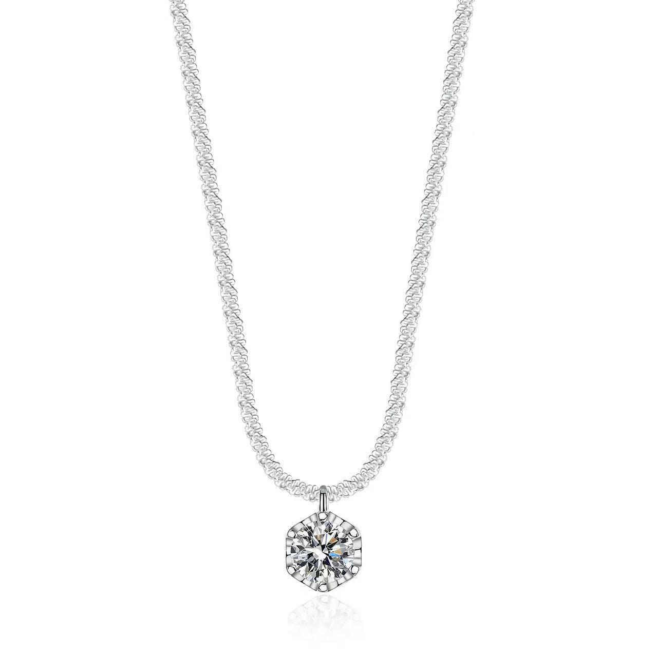 New Arrival Starry Sky Cubic Zirconia Necklace For Women, Bling Sparkling Shimmer Clavicle Chain, Light Luxury Neck Chain For Spring & Summer