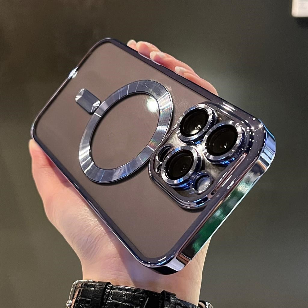 Mobile Phone Case Electroplating Magnetic Lens Film Transparent Anti-drop