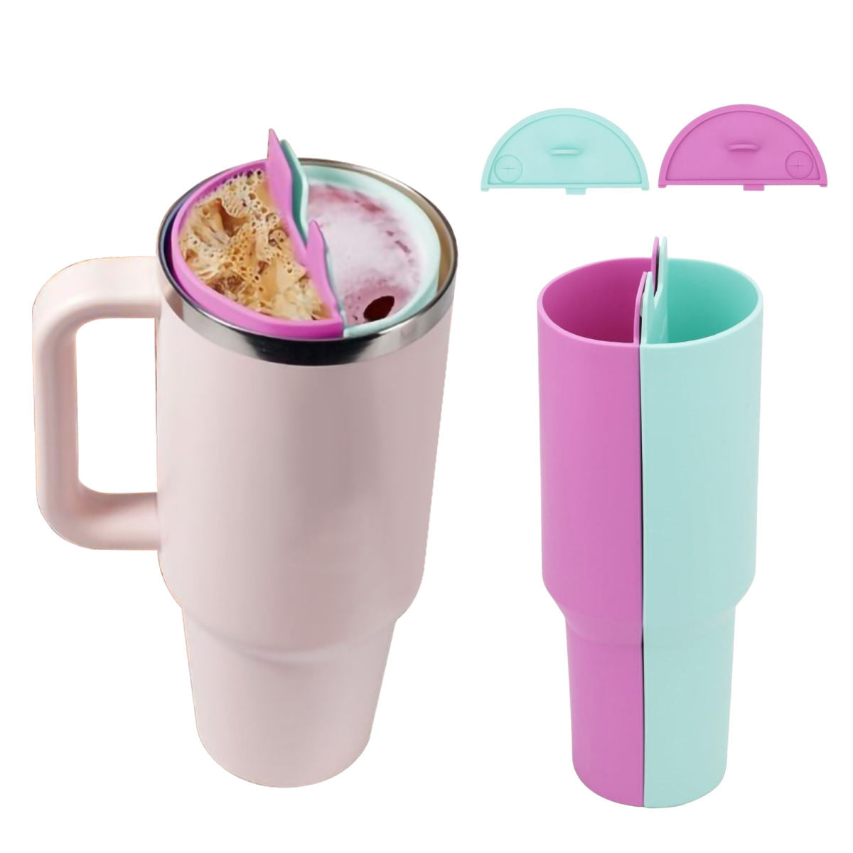 Two-Tone Silicone Inner Container For Stanley 40oz – Protection & Organization For Drinks & More