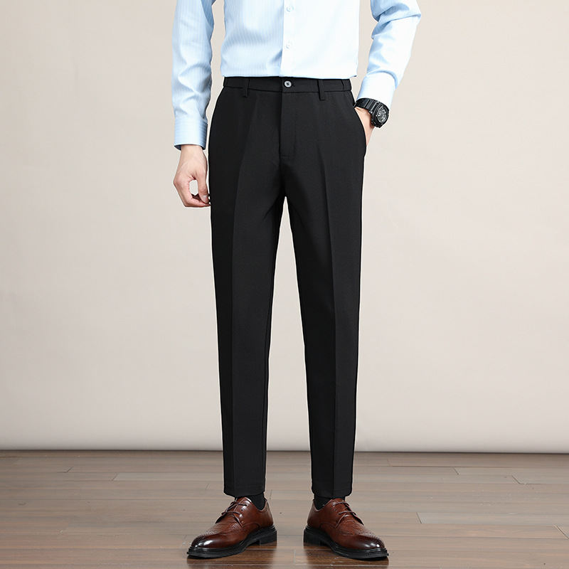Korean-style Trendy Business Drop-crotch Mens Suit Pants