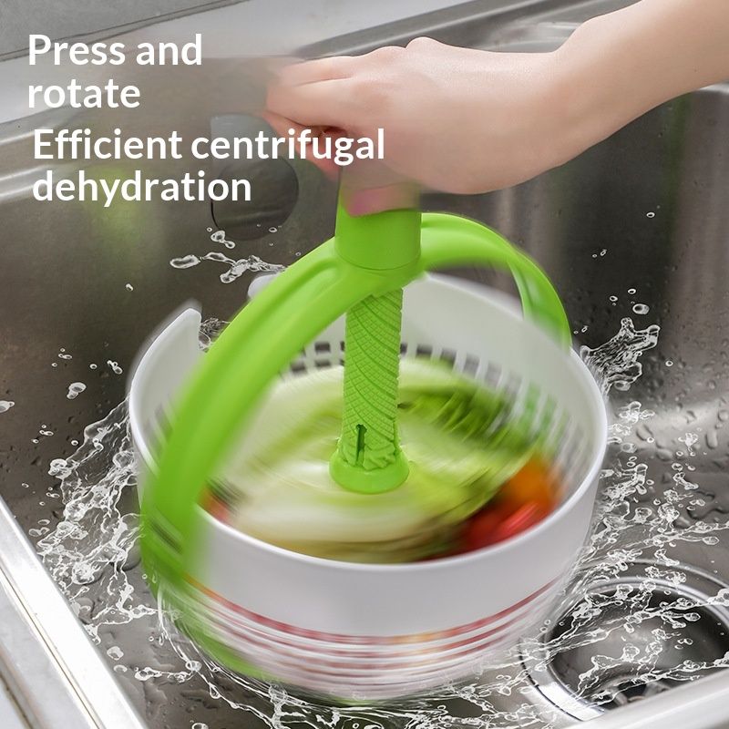 A Smart All-in-one Tool That Both Spins To Drain And Stores Items