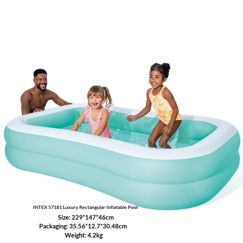 Thickened Inflatable Swimming Pool - Extra Large Family Ocean Ball Pit Paddling Pool for Adults and Kids Outdoor Water Play
