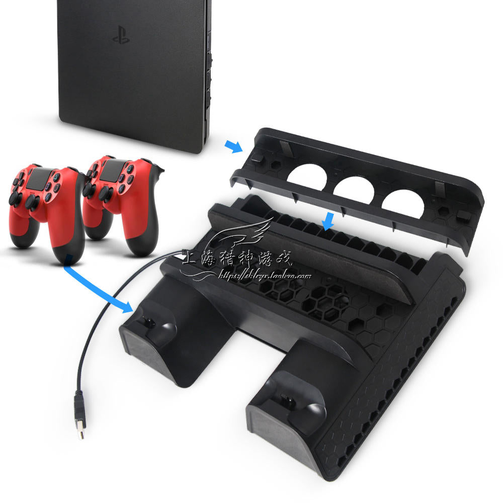 PS4 Slim Pro Bracket Fan Base Handle Seat Charge Cooling Fan Disc Holder
