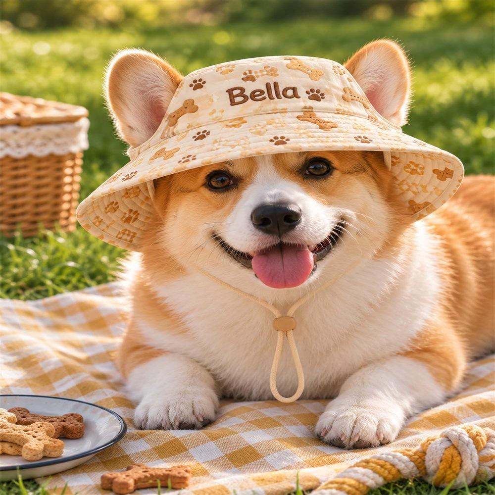 New Quilted Polyester Pet Hat