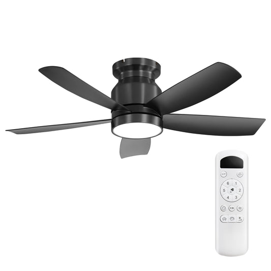 106cm Ceiling Fan With 18W LED Lighting, Remote Control, 5 ABS Blades And Reversible DC Motor For Living Room, Bedroom, Kitchen, Office