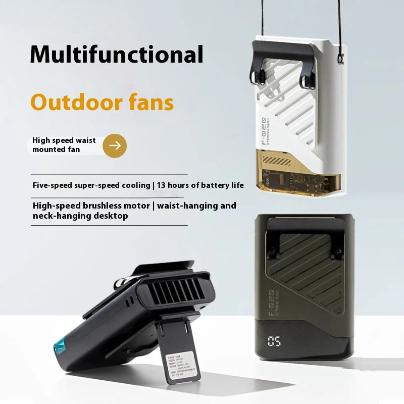 Outdoor Extreme Cooling Bladeless Turbine Halter Fan