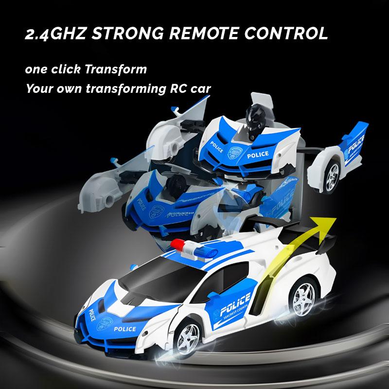 Multifunctional Transforming Vehicle Toy  Racing And Robot Modes  Perfect Gift For Kids