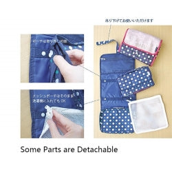 Makeup Travel Bag Cosmetic Storage Bag Hanging Toiletry Wash Organizer Pouch AU AF8295-blue-700020