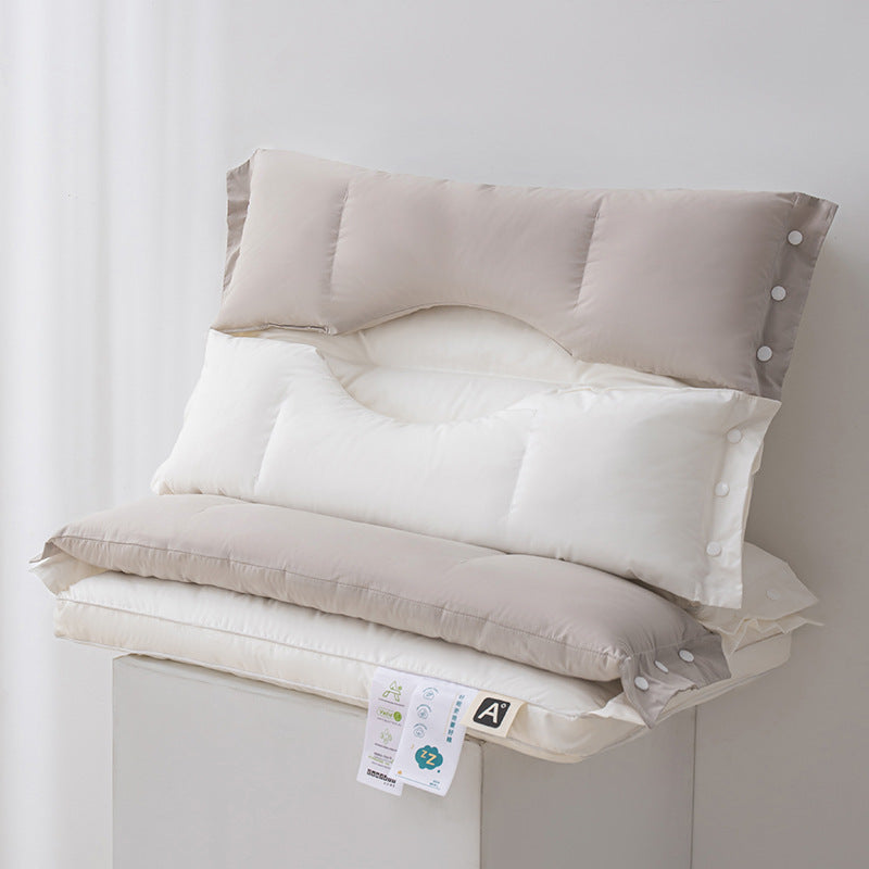 Traction Enhancing And Beauty Boosting Feather Silk Cotton Pillow
