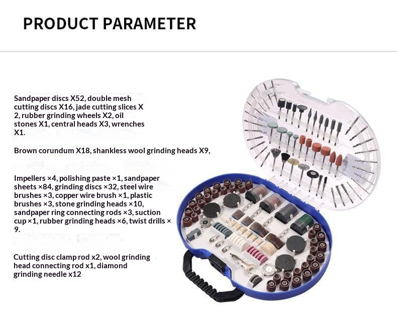 276PC Electric Grinder Accessories Woodworking  Root Jewelry Jade Cutting Grinding  Polishing  And Carving