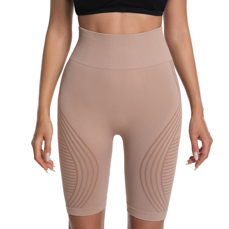 Seamless Butt-lifting Fitness Pants With Tummy-control And Capri-length Yoga Pants