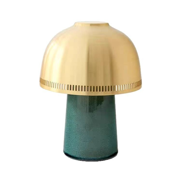 Bedroom Bedside Ceramic Mushroom Mid Century Style Decor Portable Rechargeable Table Lamp