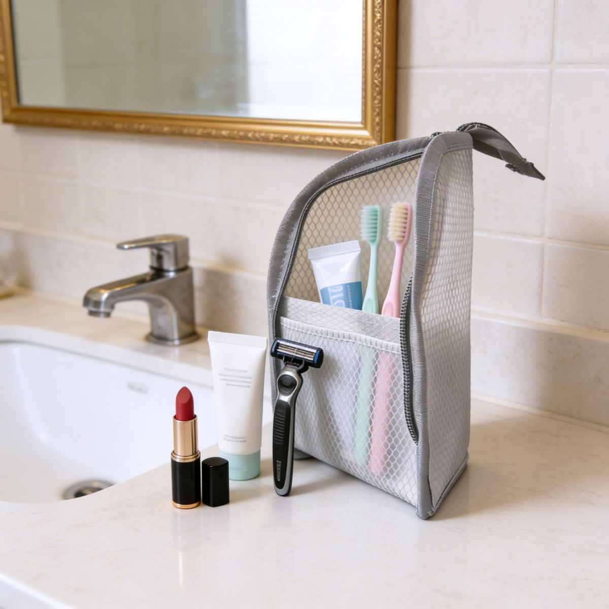 Portable Travel Waterproof Toothbrush Storage Bag Outdoor Makeup Bag Waterproof