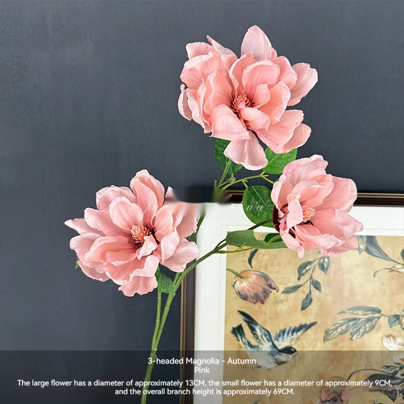 Artificial Magnolia Flowers For Home And Shop Window Wedding Decorations