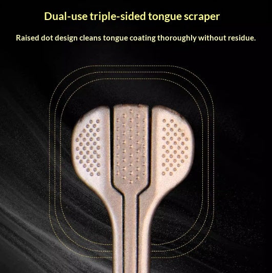 Three-sided Soft-bristle Toothbrush High-end For Interdental Cleaning Gum Care And Tongue Coating Removal
