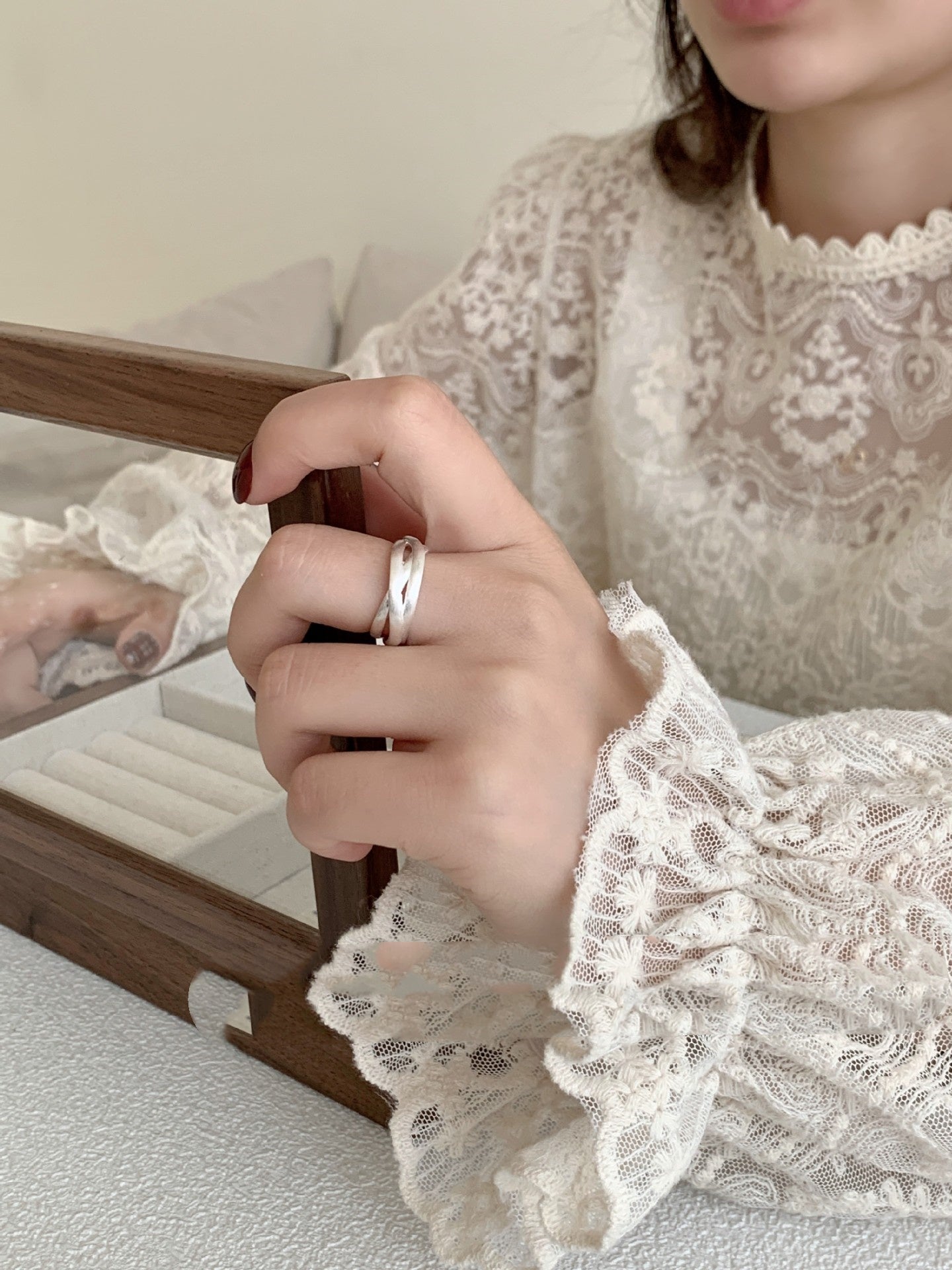Korean Heavy Industries Sterling Silver Ring For Women