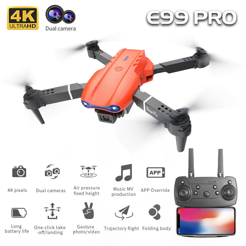E99 Pro HD Dual Camera Drone - Capture Stunning Aerial Photos With WIFI Connection, One-Key Return, And Optical Flow Height Control - Perfect Gift For Christmas, Halloween, And Thanksgiving