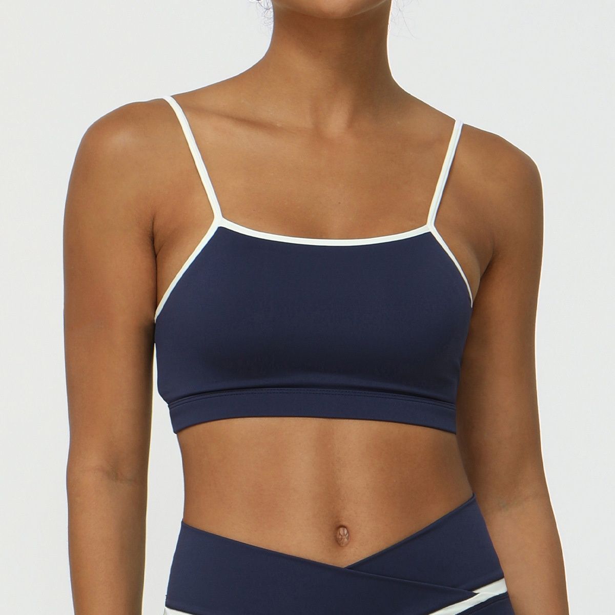 Running Sports New Color Matching Nude Feel Thin Strap Yoga Bra