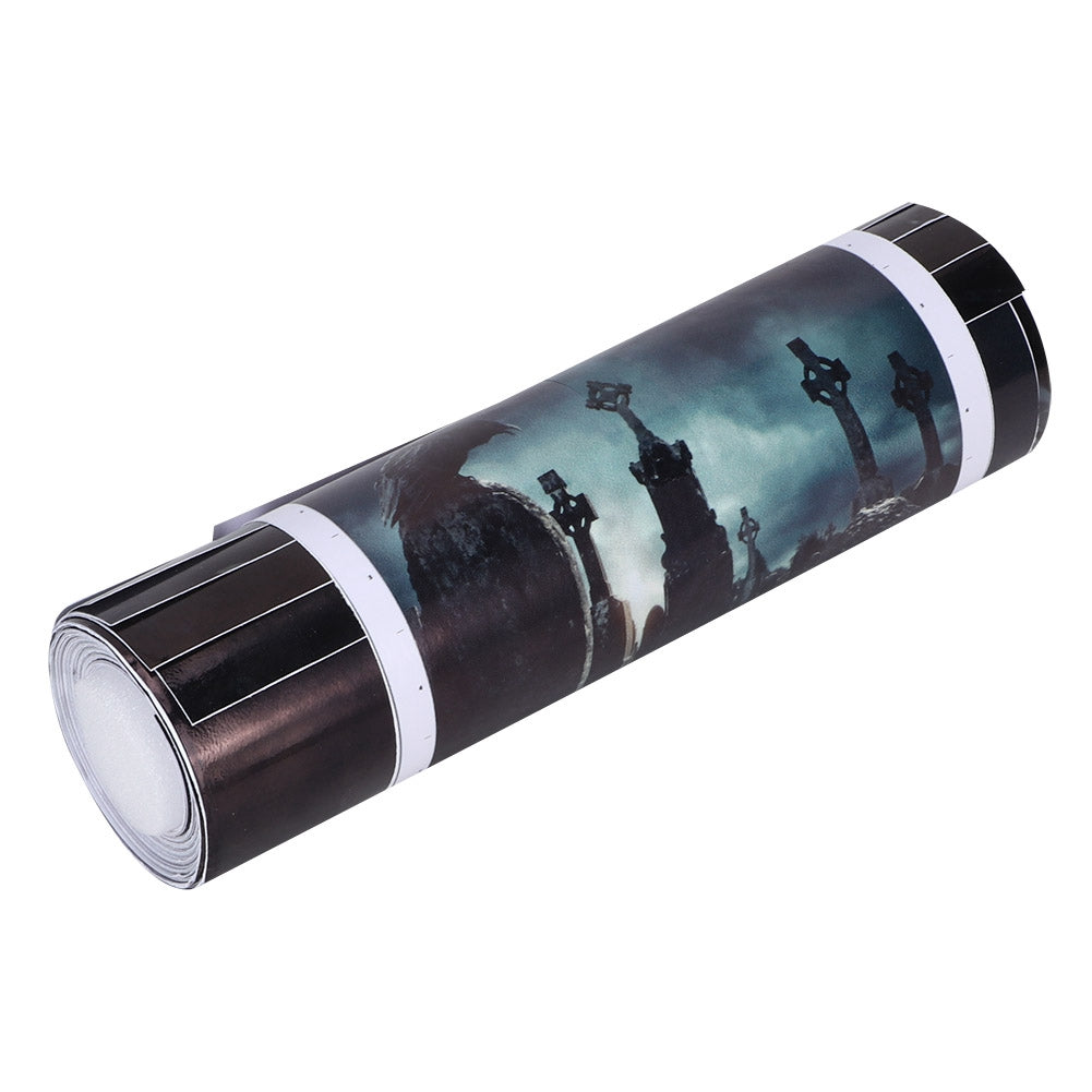 Halloween 3D Waterproof Stair Wall Crow Tombstone Stickers Home Party Decoration