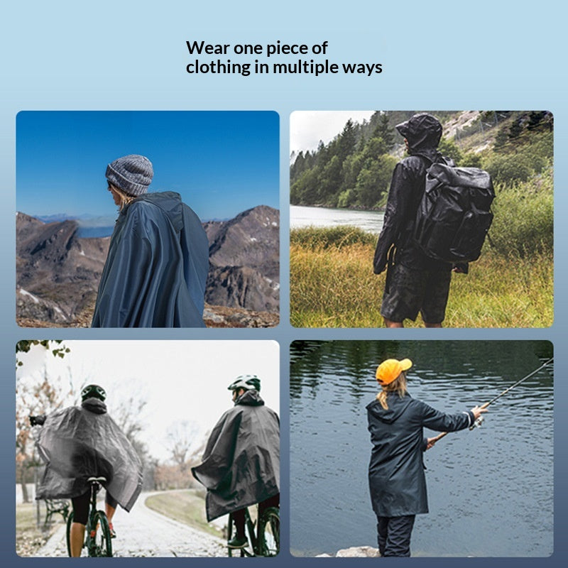 Multifunctional Hooded Outdoor Sports Raincoat