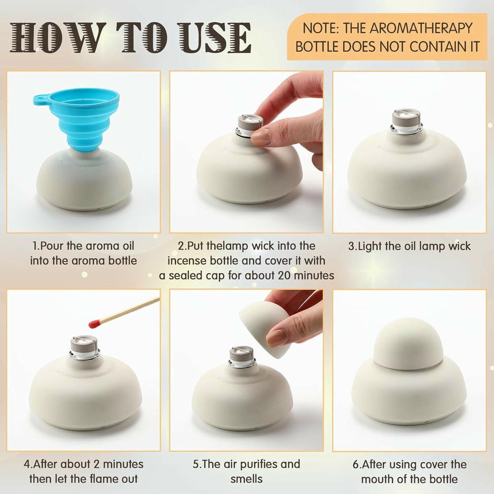 Set Of 2 Scented Lamp Wicks For Aromatic Room Fragrancing And Home Decor—Party Accessories Set