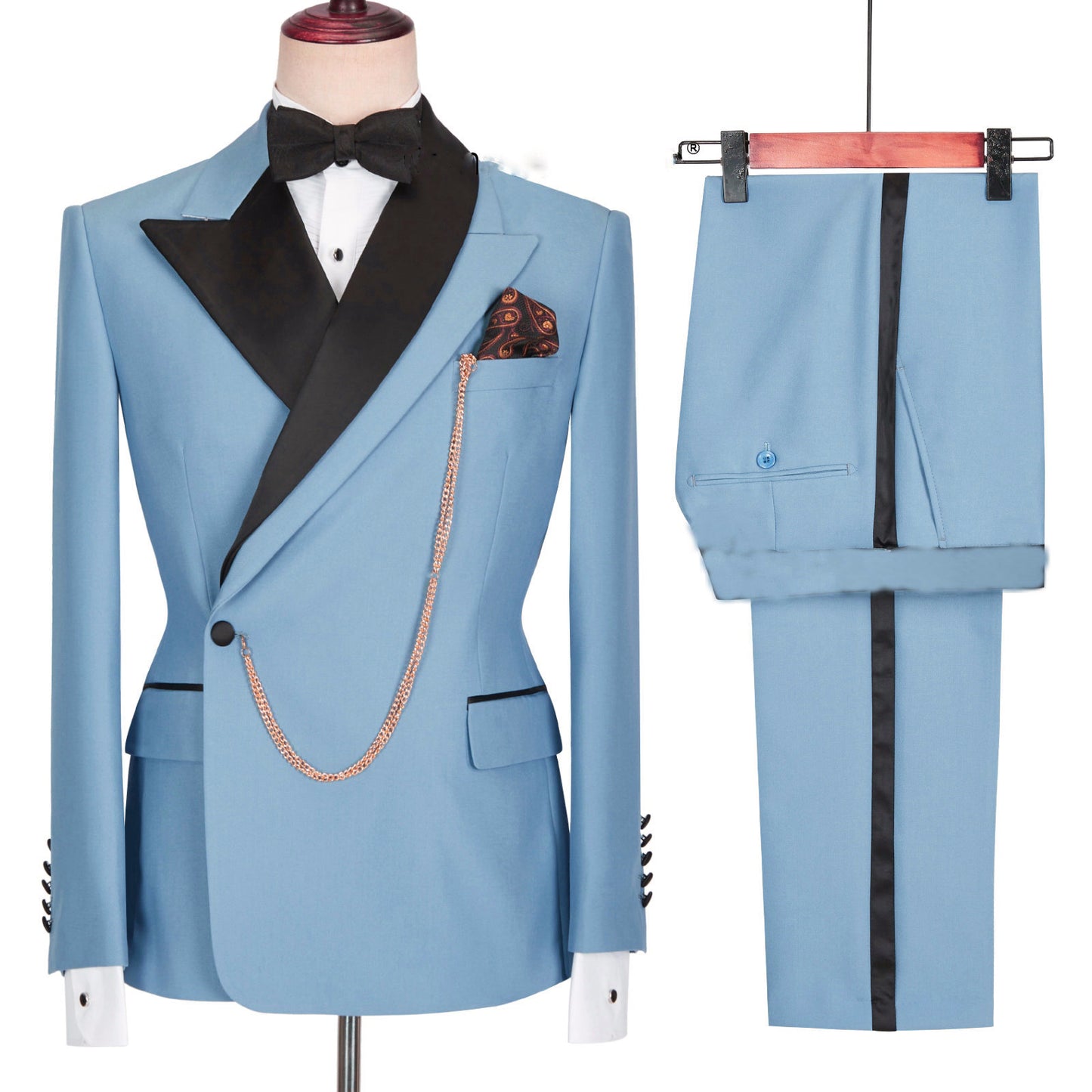 Black Business Casual Suit Groom Best Man