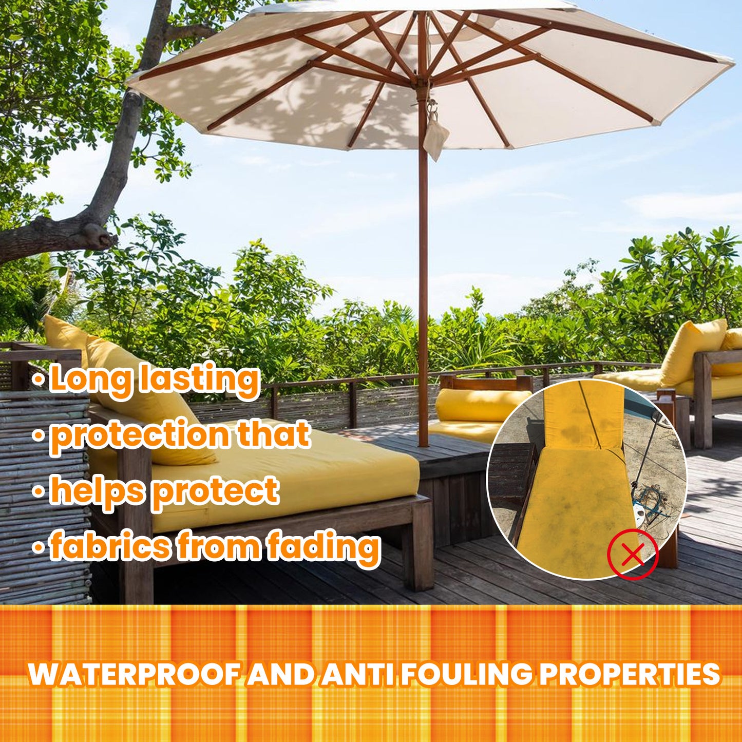 Outdoor Waterproof Protective Fabric Spray Summer Cooling