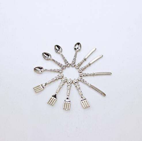 Toy House Mini Accessories Knife And Fork Soup