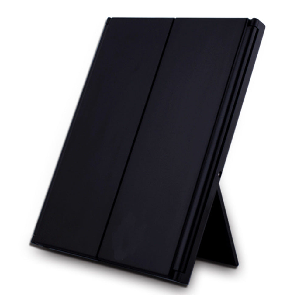 Three-fold Makeup Mirror Portable Desktop Bracket Folding LED Mirror