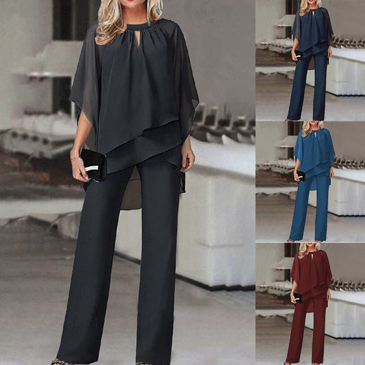 Fashion Solid Color Loose Casual Irregular Suit