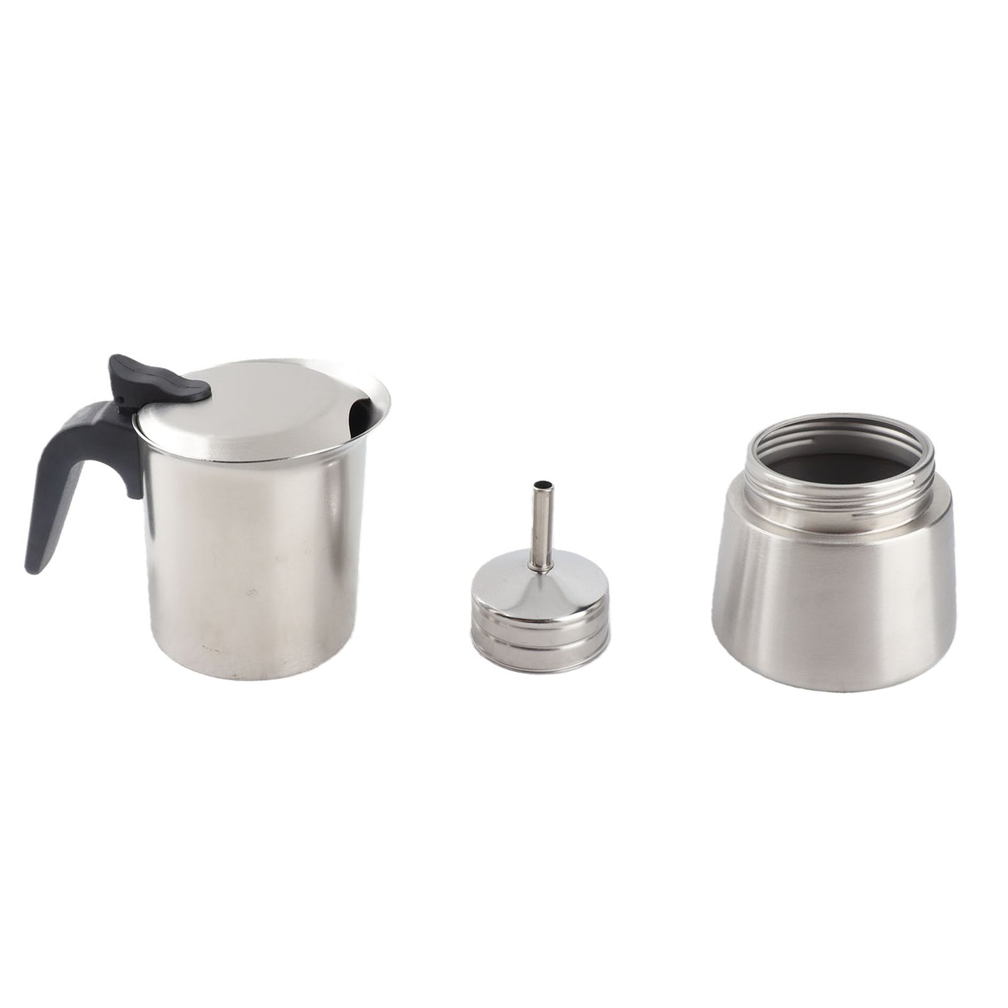 304 Stainless Steel Moka Pot Hand Brewed Coffee Pot High Pressure Cold Extraction Single Valve Coffee Equipment For Home Cafe