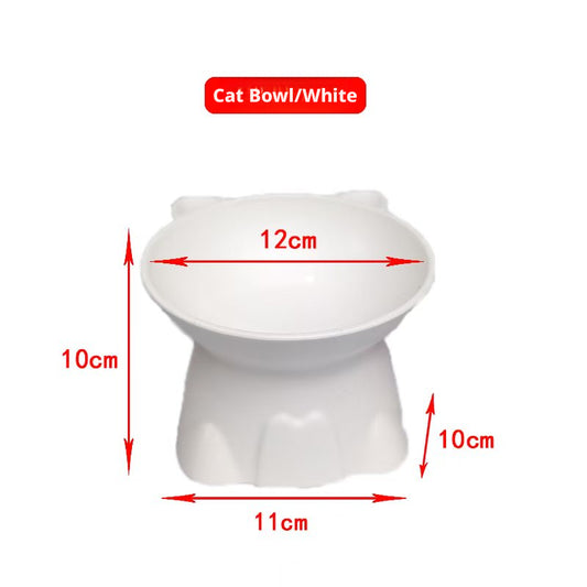 Pet Bowl-Cat Small-White-PP-1 piece