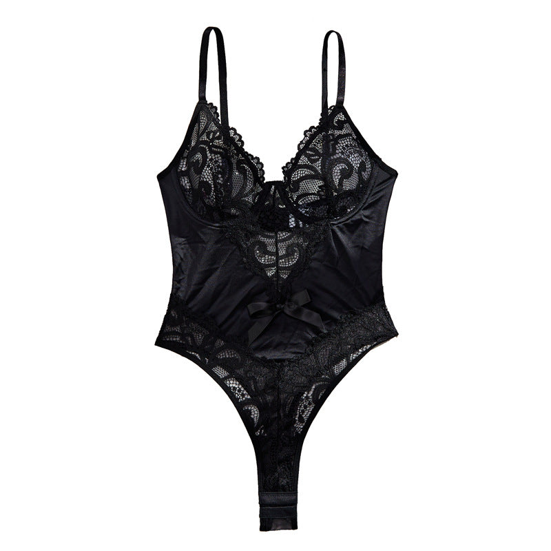 Lace Embroidery Beauty Back Fashion Design Jumpsuit