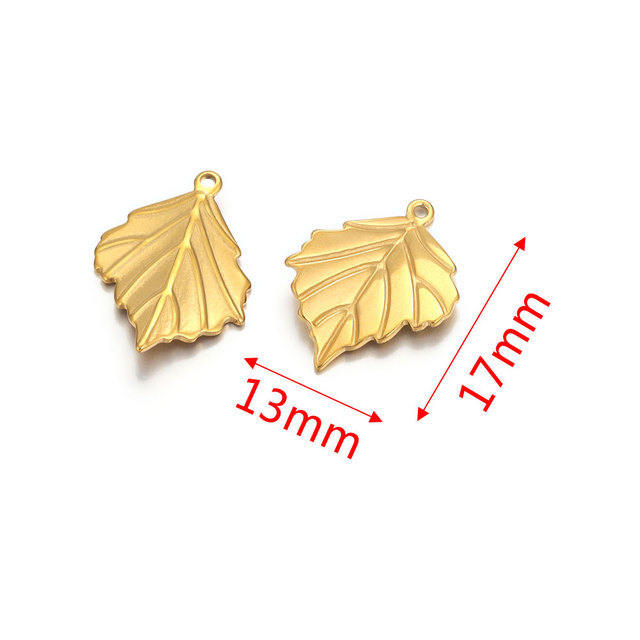 Stainless Steel Leaves Earring Ornament Accessories