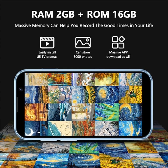 Mini Phone Unlocked World's Smallest 3.0in HD Touch Screen Mini Smartphone Android 8.1Compact Mobile Phone For Kids &Students Cell Phone Wih Quad-Core Dual SIM Face LD2GB-16GB